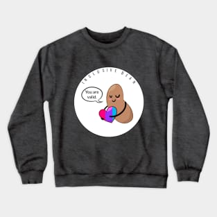 Androgyne Pride: Inclusive Bean Crewneck Sweatshirt